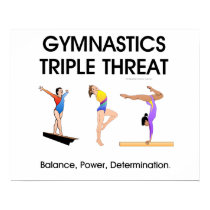 TOP Gymnastics Triple Threat (W) Posters