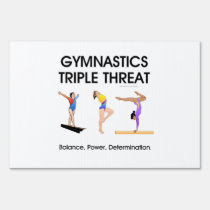TOP Gymnastics Triple (W) yard signs
