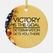 TOP Gymnastics Victory Slogan Christmas Tree Ornaments
