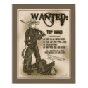Top Hand Cowgirl Poster posters