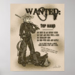 Top Hand Cowgirl Poster