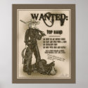Top Hand Cowgirl Poster posters