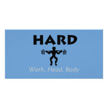 TOP Hard Work Head Body photo cards