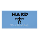 TOP Hard Work Head Body Picture Card