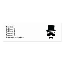 Top Hat and Mustache business cards