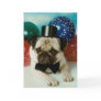 Top Hat Birthday Pug Card