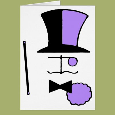 Top Hat Bow Tie and Cane Greeting Card Zazzle_card Top Hat Bow Tie and Cane Greeting Card Zazzle_card