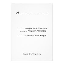 Top Hat Cat Custom RSVP Invitation