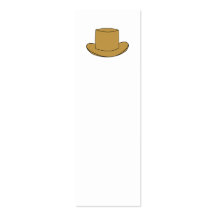 Top Hat illustration. Brown. Business Cards