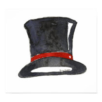 Top Hat Posters & Prints by ginyhogan Top Hat Posters & Prints