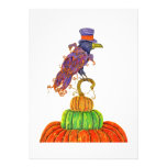 Top Hat Raven Halloween Invitation invitations