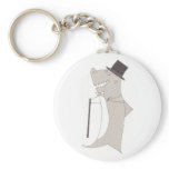 Top Hat Shark Key Chain