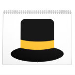 Top hat wall calendar