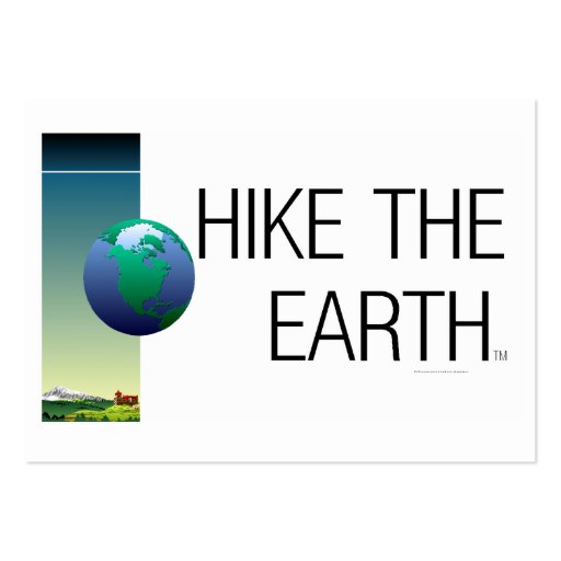 TOP Hike The Earth Business Cards (front side)
