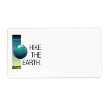 TOP Hike the Earth Personalized Shipping Labels