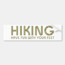 TOP Hiking Fun bumper stickers