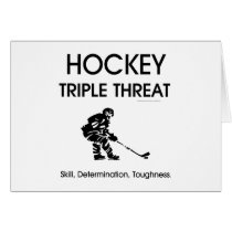 TOP Hockey Triple Threat Greeting Cards