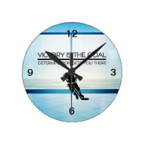 TOP Hockey Victory Slogan wall clocks