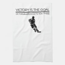 TOP Hockey Victory Slogan kitchen towels