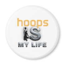TOP Hoops Is My Life Refrigerator Magnets