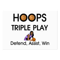 TOP Hoops Triple Play business cards