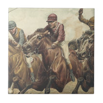 TOP Horse Racing Ceramic Tile