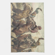TOP Horse Racing kitchen towels