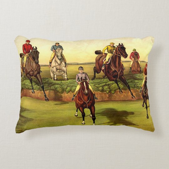 Horse Racing Pillow