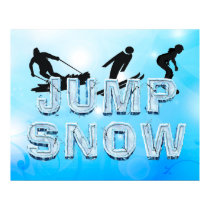 TOP Jump Snow Print