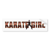 TOP Karate Girl Bumper Stickers