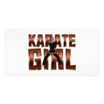 TOP Karate Girl Custom Photo Card