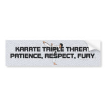 TOP Karate Slogan Bumper Sticker