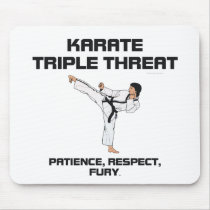 TOP Karate Slogan Mouse Pads