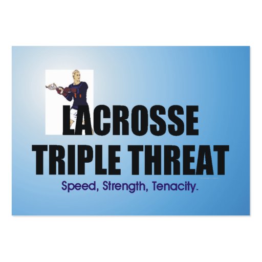 TOP Lacrosse Triple Threat Business Card Template