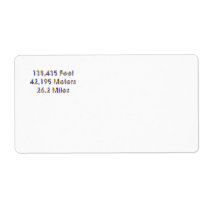 TOP Marathon Numbers Custom Shipping Labels