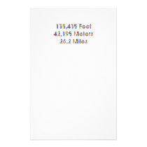 TOP Marathon Numbers Custom Stationery