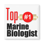 Top Marine Biologist Fridge Magnets