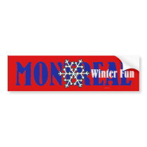 TOP Montreal Winter Fun bumper stickers