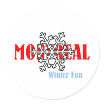 TOP Montreal Winter Fun Stickers