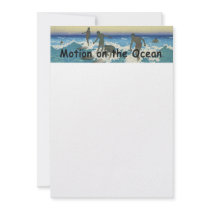 TOP Motion on the Ocean Custom Invitations