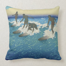 TOP Motion on the Ocean Throw Pillows