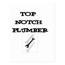 top notch plumber post card