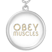 TOP Obey Muscles Personalized Necklace