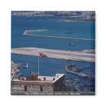 Top of Oldmoore Castle and Runway, Gibraltar Fridge Magnet