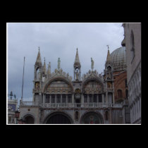Top of the Basilllica, St. Mark's Square, Venice postcards