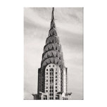 Top of the Chrysler Building NYC - B&W Canvas Print