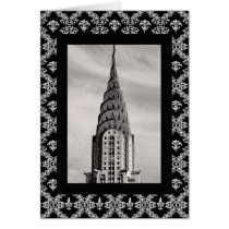 Top of the Chrysler Building NYC - B&W