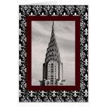 Top of the Chrysler Building NYC - B&W Greeting Cards