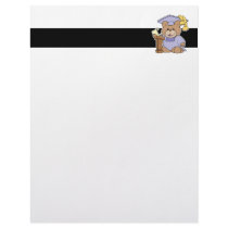 top of the class graduation bear design customized letterhead