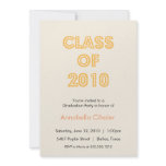 top of the class graduation invitation {orange}